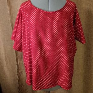Meaveor - 2 red & blue Polka Dot  Women's Blouses